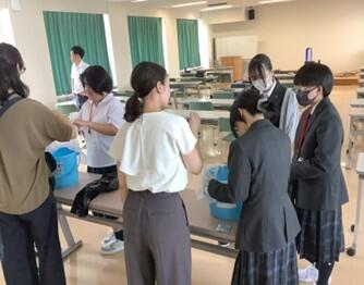 簡易トイレの体験